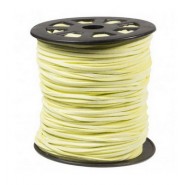 Imi Suede koord 3mm - Lemon Yellow